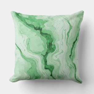 Coussin Regard de l'agate verte de la forêt de Druzy