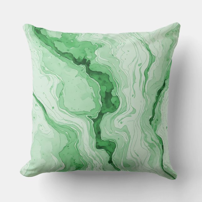 Coussin Regard de l'agate verte de la forêt de Druzy  (Recto)