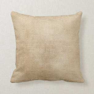 Coussin Regard de texture de toile de jute