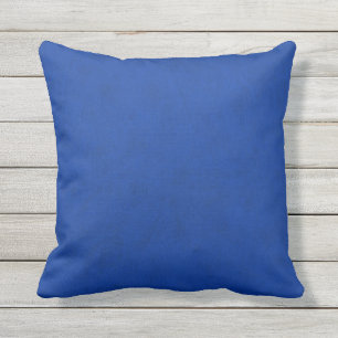 Coussin Regard de velours de bleu de cobalt