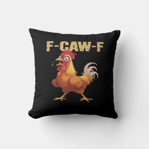 Coussin Regard drôle F Caw F Poulet Regard Branché