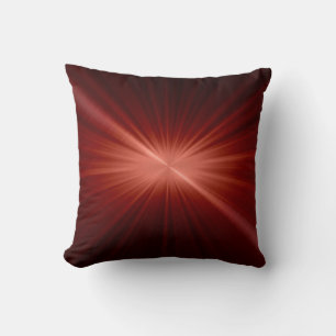 Coussin Regard rouge métallique en métal d'acier