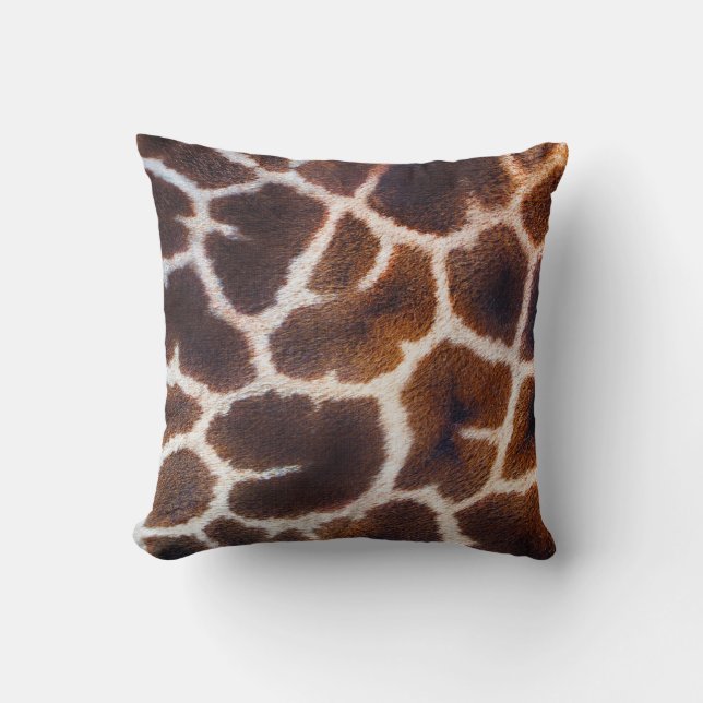 Coussin Regard sur l'Afrique Effet de la peau de girafe (Recto)