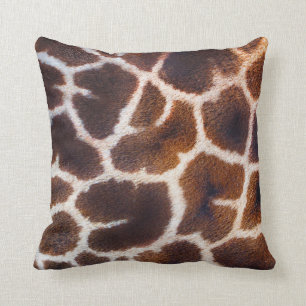 Coussin Regard sur l'Afrique Effet de la peau de girafe