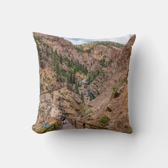 Coussin Regard sur le bas Sept Falls Stairs (Recto)