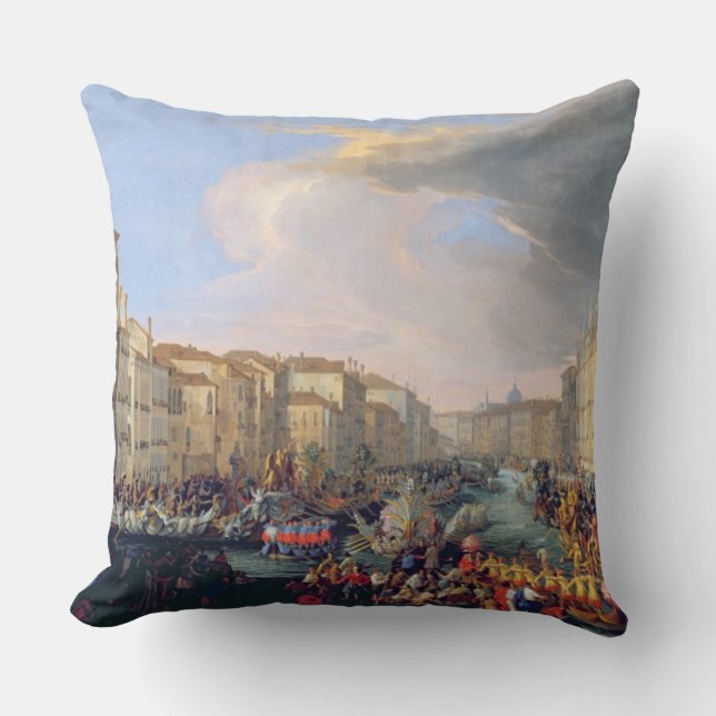 Coussin Régate tenue en l'honneur de Frederick VI du (Recto)