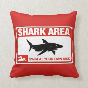 Coussin Région de requin, signe, New York, USA