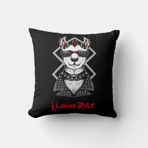 Coussin Règle des lamas de Punk Rock
