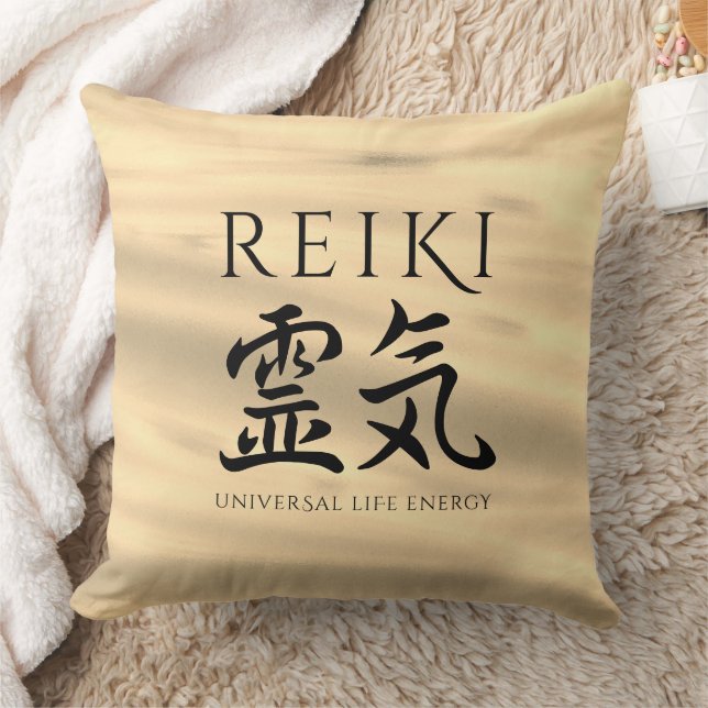 Coussin Reiki 霊 気 Japonais Calligraphic Life Energy (Couverture)