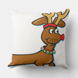 Coussin Reindeer Christmas Doxie