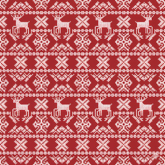 Coussin Reindeer Pattern