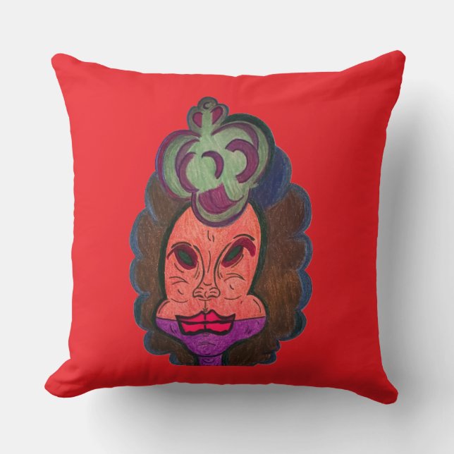 Coussin Reine Clown (Recto)