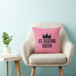 Coussin Reine de patinage sur glace - T-shirt de patinage 