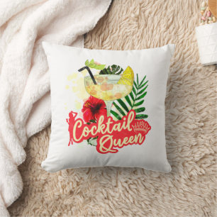 Coussin Reine des Cocktails Grande Poulette de Luxe Enterr