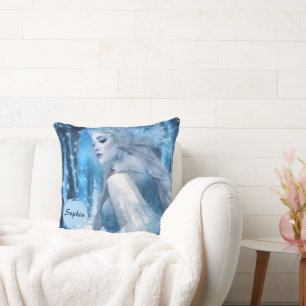 Coussin Reine des neiges de beauté gelée en Wonderland d'h