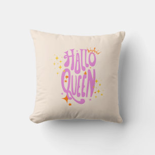 Coussin Reine d'Halloween, reine d'Halloween rétro, art d'