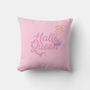 Coussin Reine d'Halloween, reine d'Halloween rétro, art d'