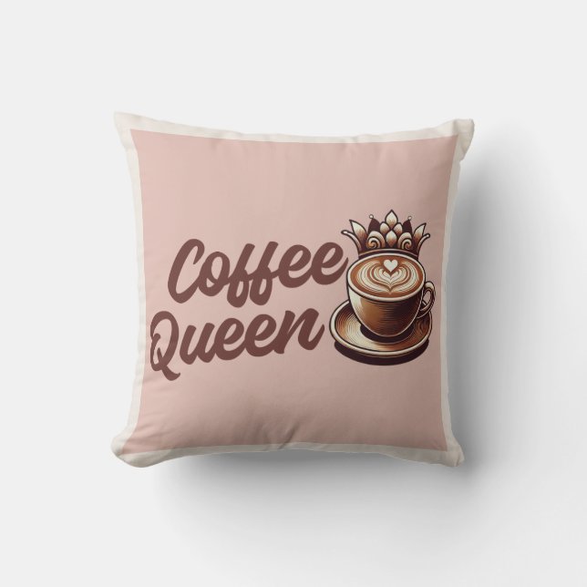 Coussin Reine du café (Recto)