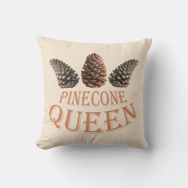 Coussin Reine du cône de pin (Recto)