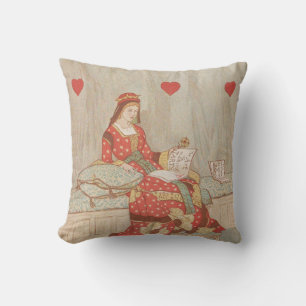 Coussin Reine victorienne des coeurs 1900's Valentine