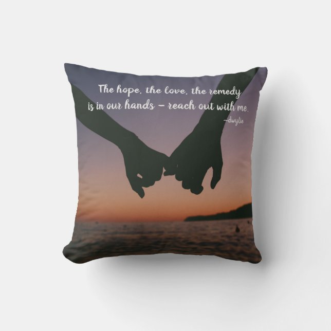 Coussin Rejoindre Avec Moi (Recto)