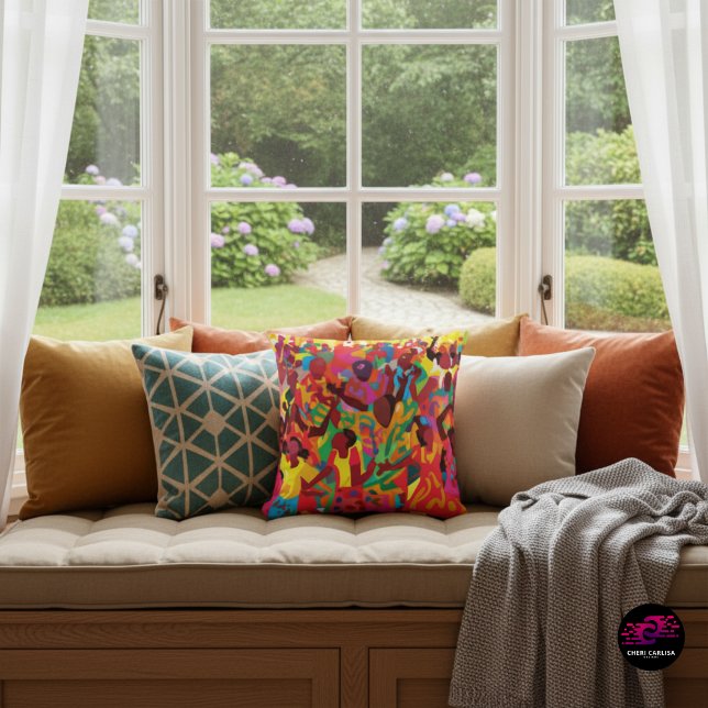 Coussin Réjouissez-Vous Et Sentez L'Esprit Saint (This window seat just got a whole lot louder)