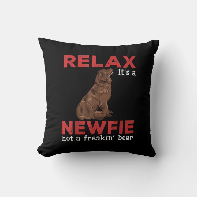 Coussin Relax | Cute newfoundland (Recto)