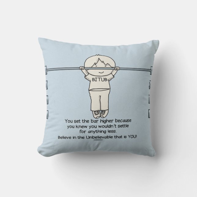 Coussin Relevez la Barre (Recto)