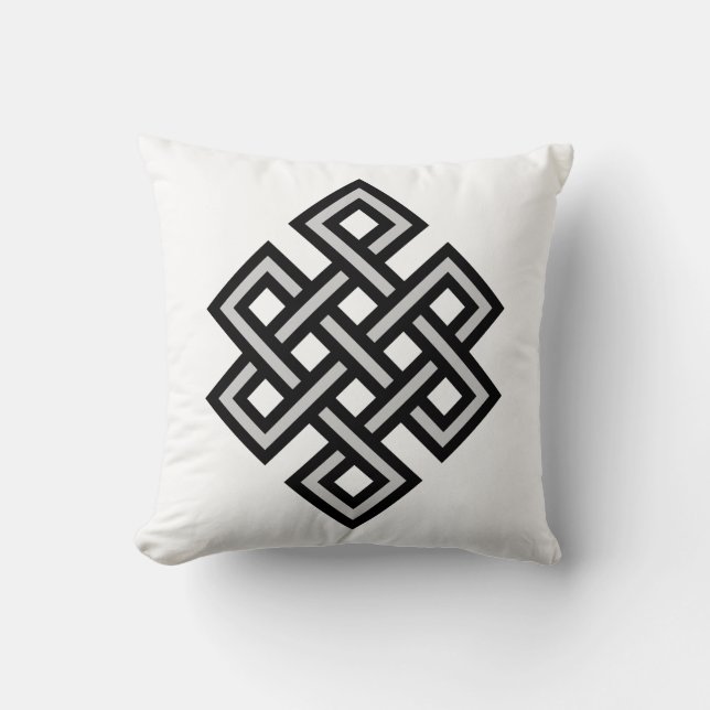 Coussin Reli sans fin de symbole d'éternité d'infini (Recto)