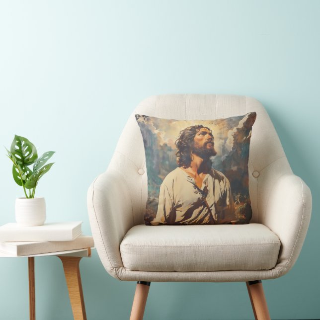 Coussin Religion chrétienne Jésus (Chaise)