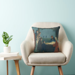 Coussin Religion vintage, Adoration des bergers