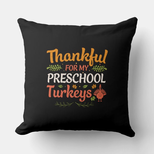 Coussin Remerciements Pour Mes Déchets D'École - Enseignan (Recto)