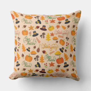 Coussin Remerciez le Motif de Thanksgiving