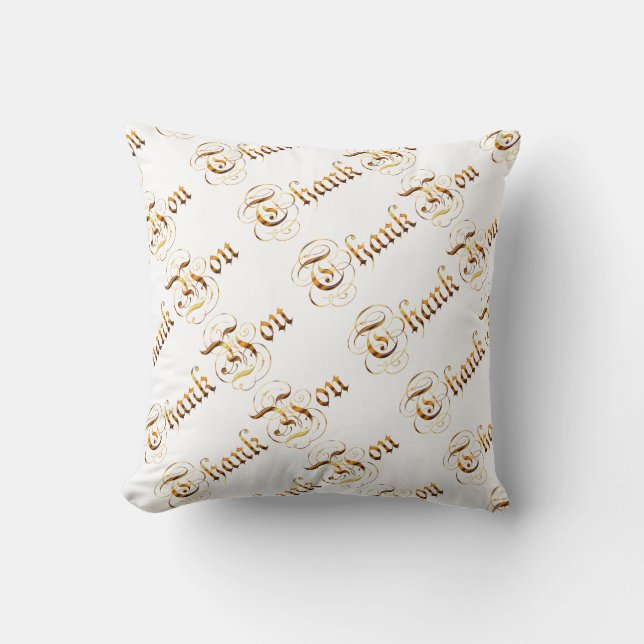 Coussin Remerciez you.text. (Recto)