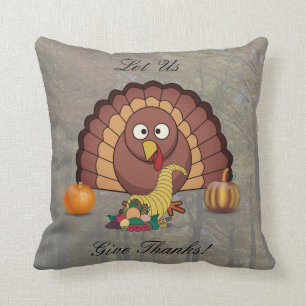 Coussin Remercions Soigneusement Thanksgiving