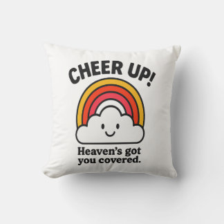 Coussin Remonte le moral – Le ciel veille sur toi Foi arc-