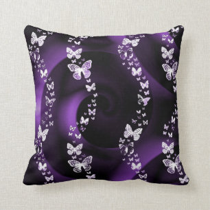 Coussin Remous pourpre de papillon