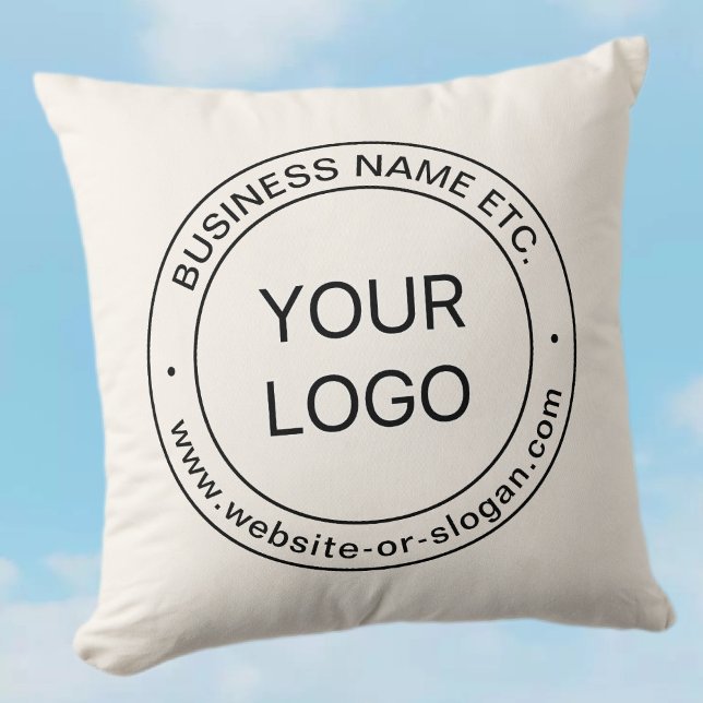 Coussin Remplacement de logo facile & Texte modifiable | B (Créateur téléchargé)