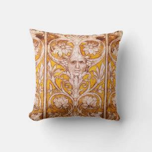 COUSSIN RENAISSANCE GROTESQUE FACE, OR BLANC FLORAL