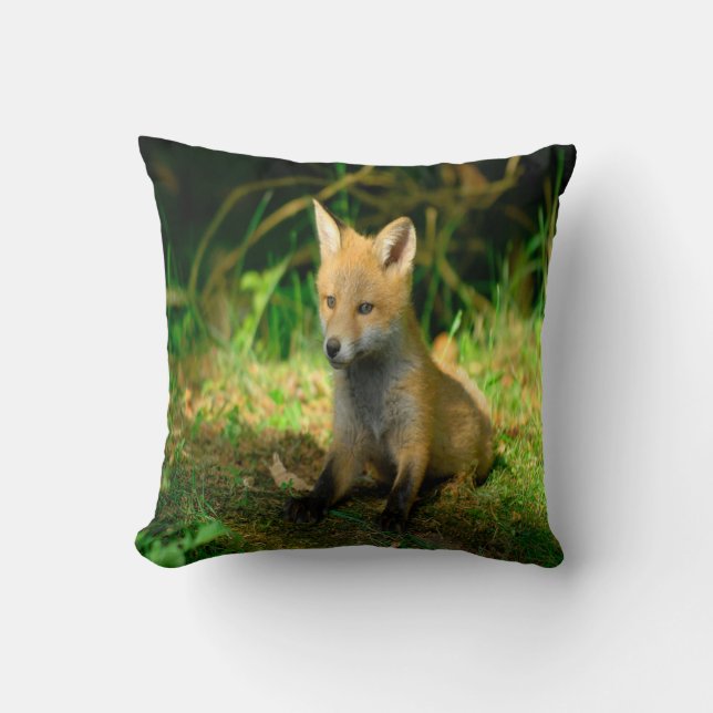 Coussin Renard bébé adorable (Recto)