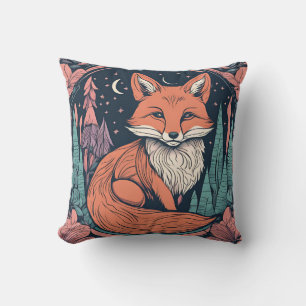 Coussin Renard boisé enchanté D20