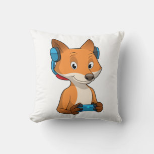 Coussin Renard comme joueur avec Joystick