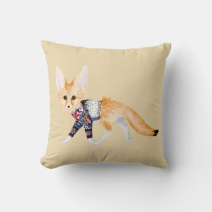Coussin Renard dans Knit Sweater Jeu d'oreiller