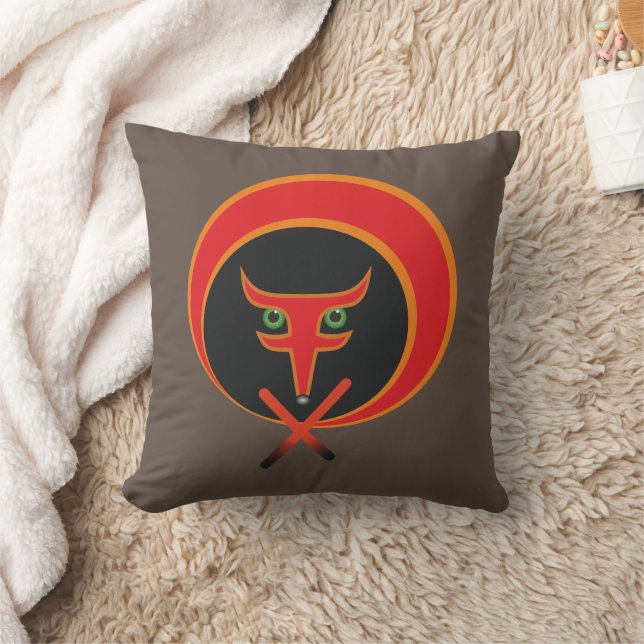 Coussin Renard de vie - Rouge. (Couverture)