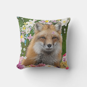 Coussin Renard Fairytale dans le champ des fleurs
