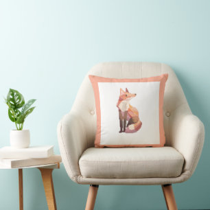 Coussin Renard, Fox. Pixel Art, pixelart