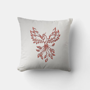 Coussin Renard Phénix se lève Argent