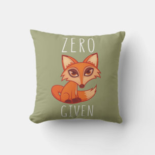 Coussin Renard zéro donné