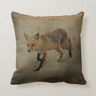 Coussin Renarde de Fox rouge - parc d'état de plage d'îl