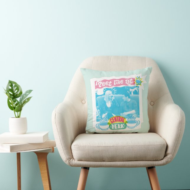 Coussin Rencontre-moi au Central Perk Graphique Neon (Chaise)